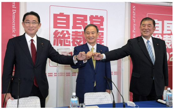 日本自民党总裁选举民调：44％受访者支持菅义伟，36％选择石破茂