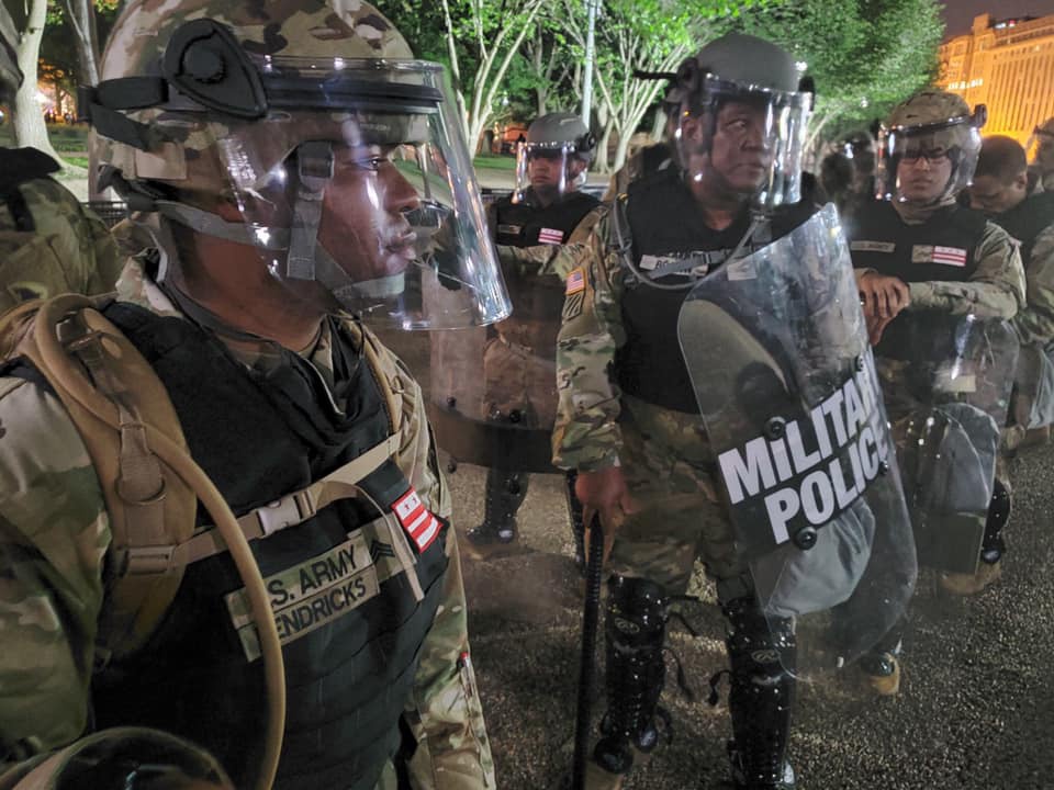 5月底，特区国民警卫队进驻华盛顿特区 特区国民警卫队图