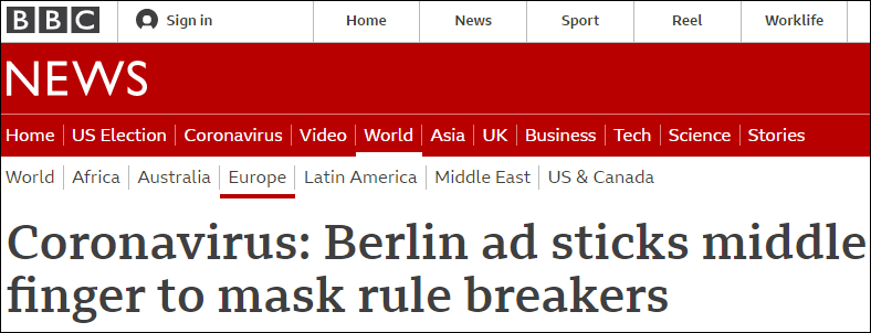 BBC报道截图