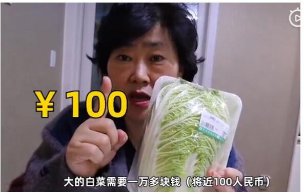韩国大妈吐槽白菜比中国贵10倍 连呼“想住在中国”