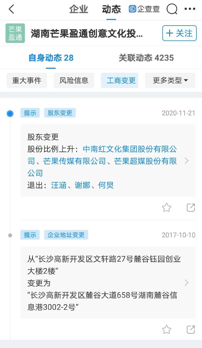 汪涵何炅谢娜退出芒果关联公司 具体发生了什么？