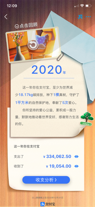 【一年一度疑惑日】支付宝年度账单来了,网友:花的比挣的多两倍