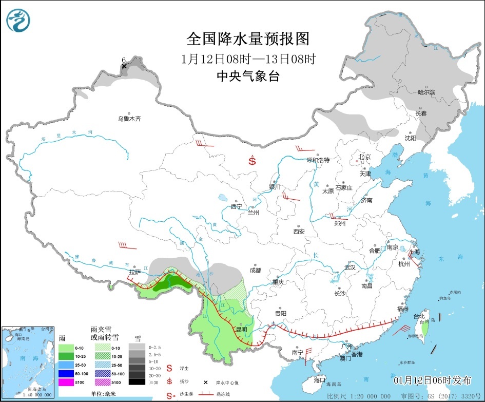 我国大部地区降水稀少气温回升 新疆北部有中到大雪