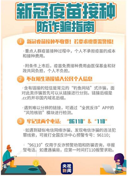 当心“新冠疫苗预约”骗局！这份指南收好