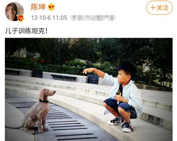 陈坤儿子为他庆生！父子同框帅似兄弟，感慨上次见面是去年