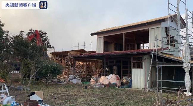 日本福岛近海7.3级强震后 新地町上千栋房屋受损