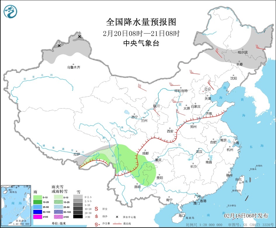 全国大部地区温度将明显回升 东部和南部海区有大风