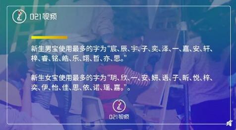 2020上海新生儿爆款名字出炉 跟言情小说似的