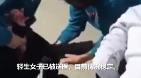 北晚新视觉网！广场舞大妈一把拽回轻生女子上热搜