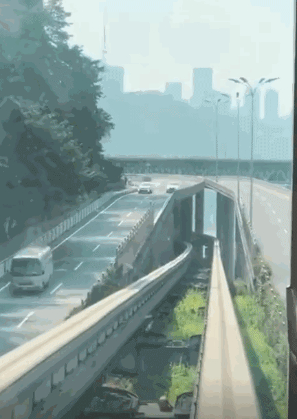 重庆现大波浪公路 开车如坐过山车 这座8D城市,真是太神奇了!