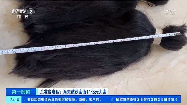 惊天秘密!1200吨头发走私入境 案值11亿元