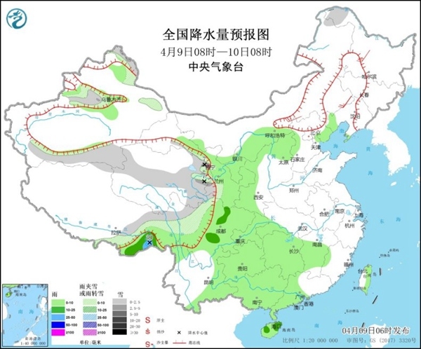 南方降水重心将移至江南 北方气温迎转折