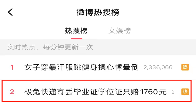 寄丢毕业证，极兔快递只赔1760元！曾因低价倾销被罚，获段永平投资