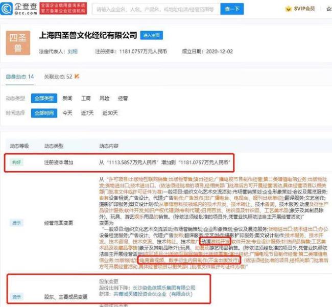 张艺兴事业版图再扩张！新增动漫游戏开发等业务 