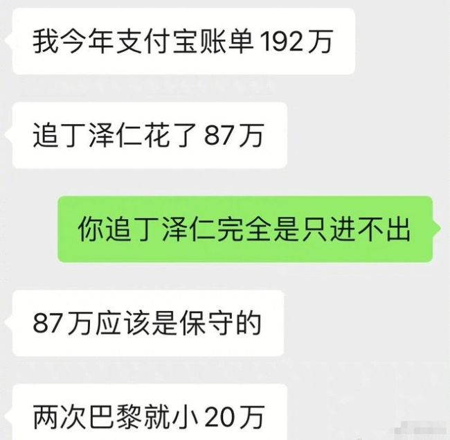 丁泽仁站姐与好友记录曝光 称曾因追星花费87万