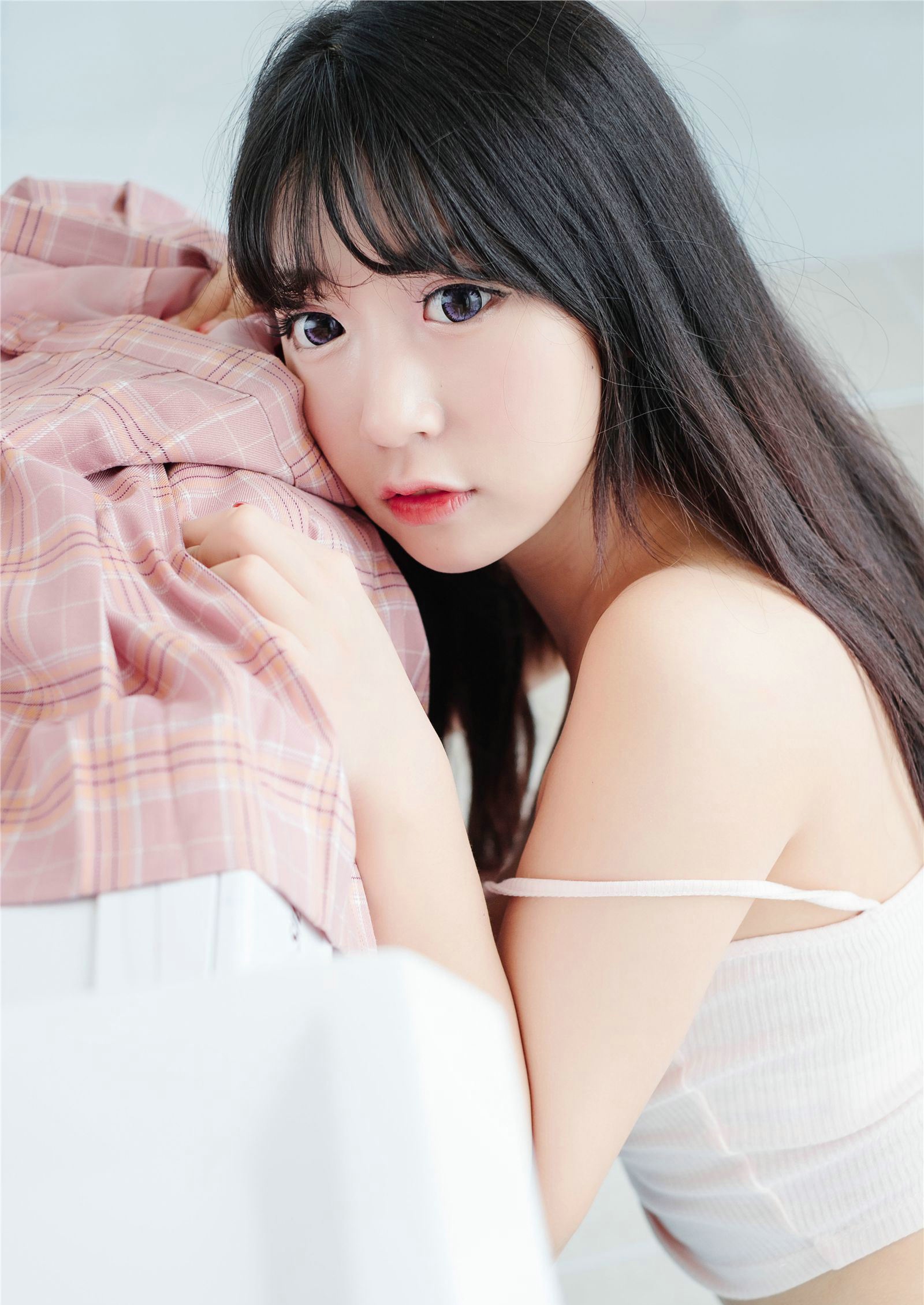 性感甜美黑长直少女猫九酱Sakura巨乳迷人写真