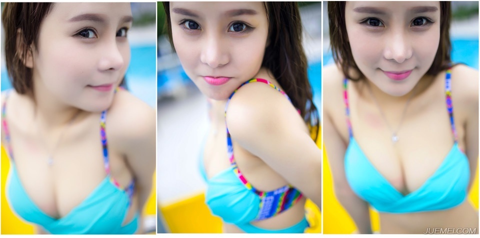 阳光火辣美眉寒冬里的泳池清凉性感大作战