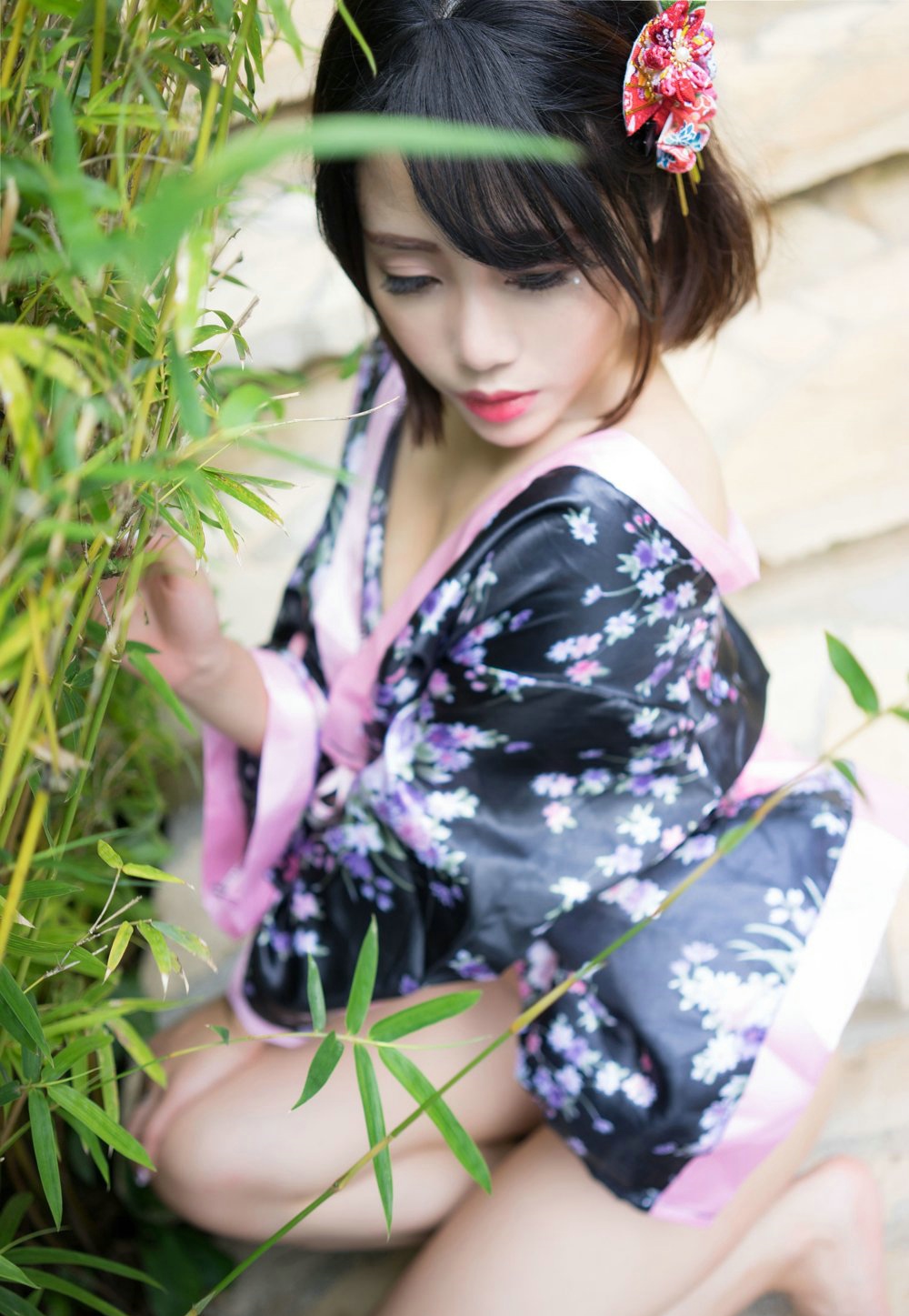 和服浴衣美女兜豆靓Youlina性感诱惑写真图片
