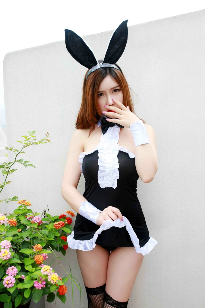 可爱兔女郎诱人性感于姬Una制服情趣迷人风情俏丽妖娆写真