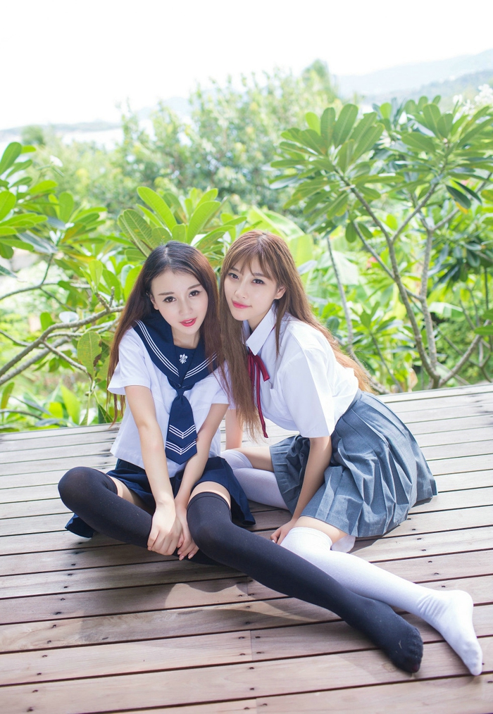 嫩模赵小米Kitty&sugar小甜心CC苏梅岛旅拍性感姐妹花