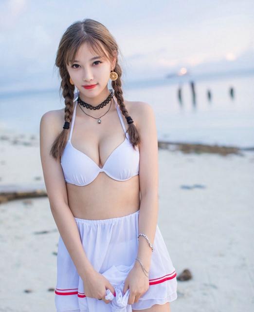 清纯美女杨晨晨sugar海边性感写真