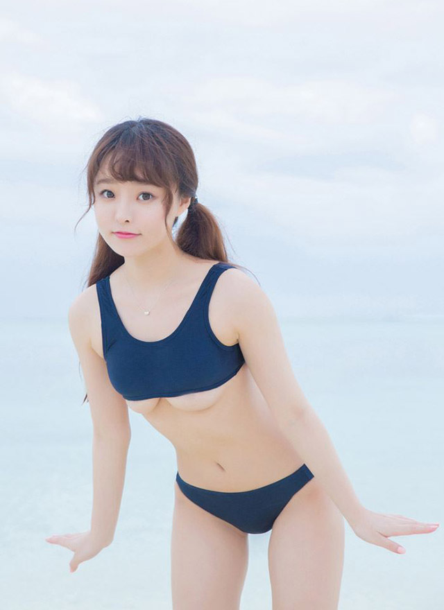 美女模特柳侑绮比基尼美胸诱惑写真