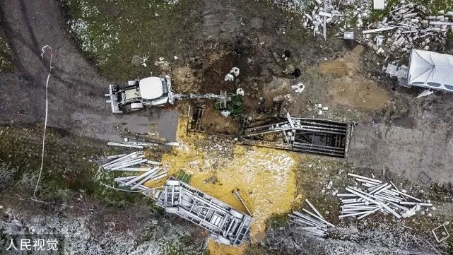 爆炸现场 图源:人民视觉