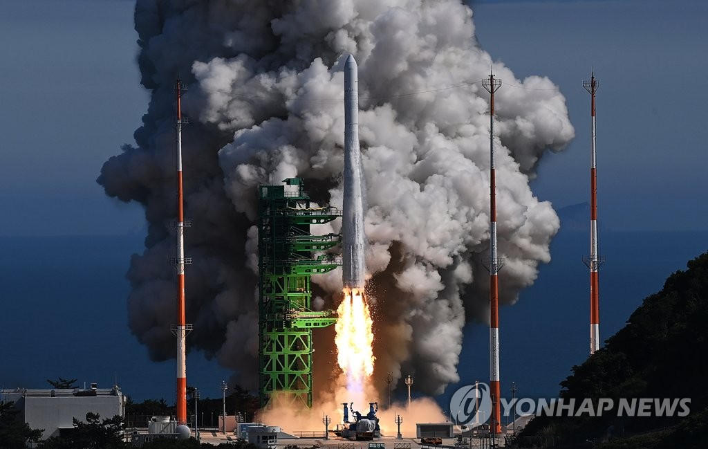 当地时间2022年6月21日,“世界”号成功发射 图片来源:韩联社
