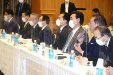 福岛县磐城市举办核污水排海评议会(社交媒体截图)
