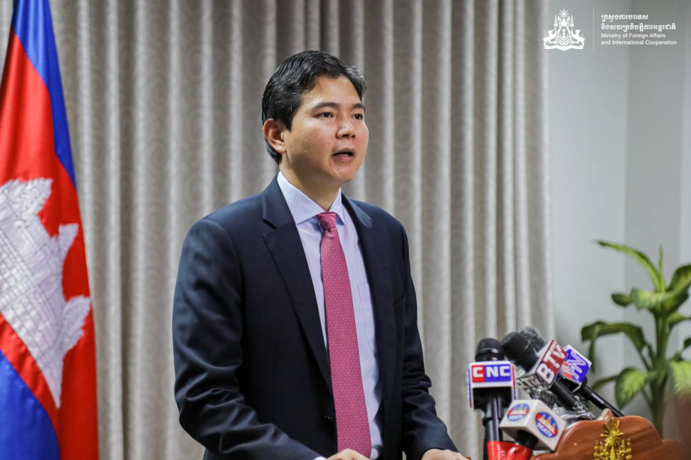 柬埔寨外交部发言人痛斥“美国之音”,图自柬国家通讯社(AKP)