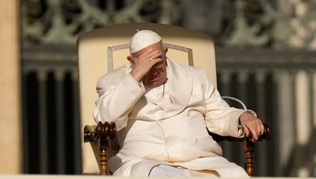 罗马教皇因呼吸道感染住院，排除感染新冠可能