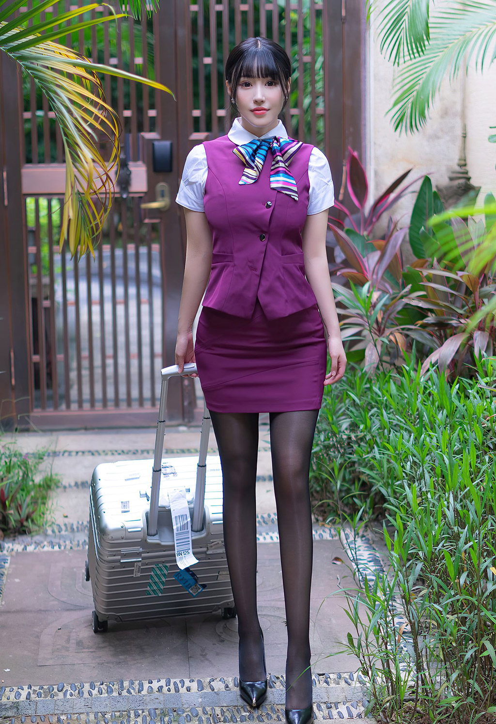 朱可儿Flower深受万千男士喜爱的空乘制服