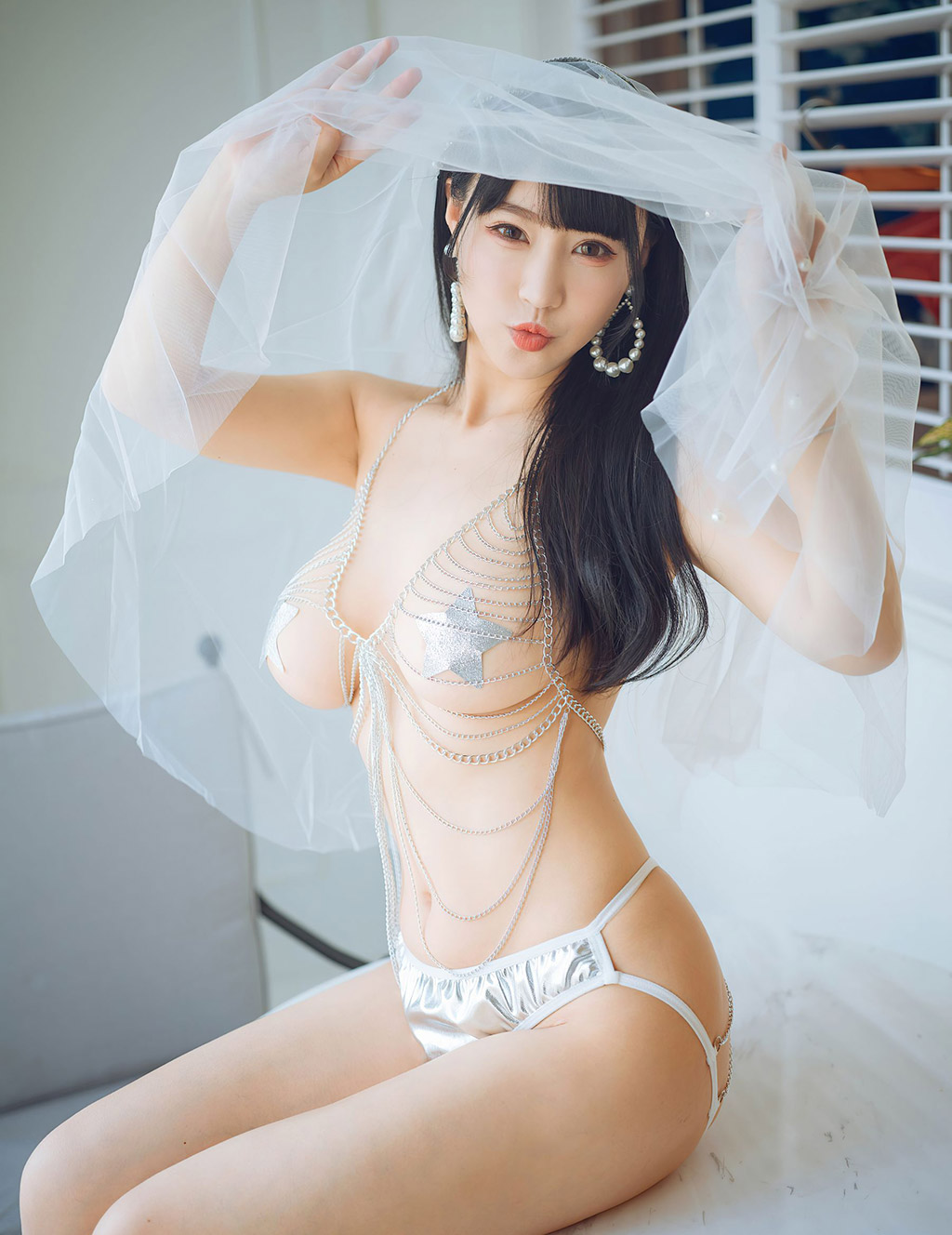 朱可儿Flower轻纱弥漫婀娜姿态美丽性感