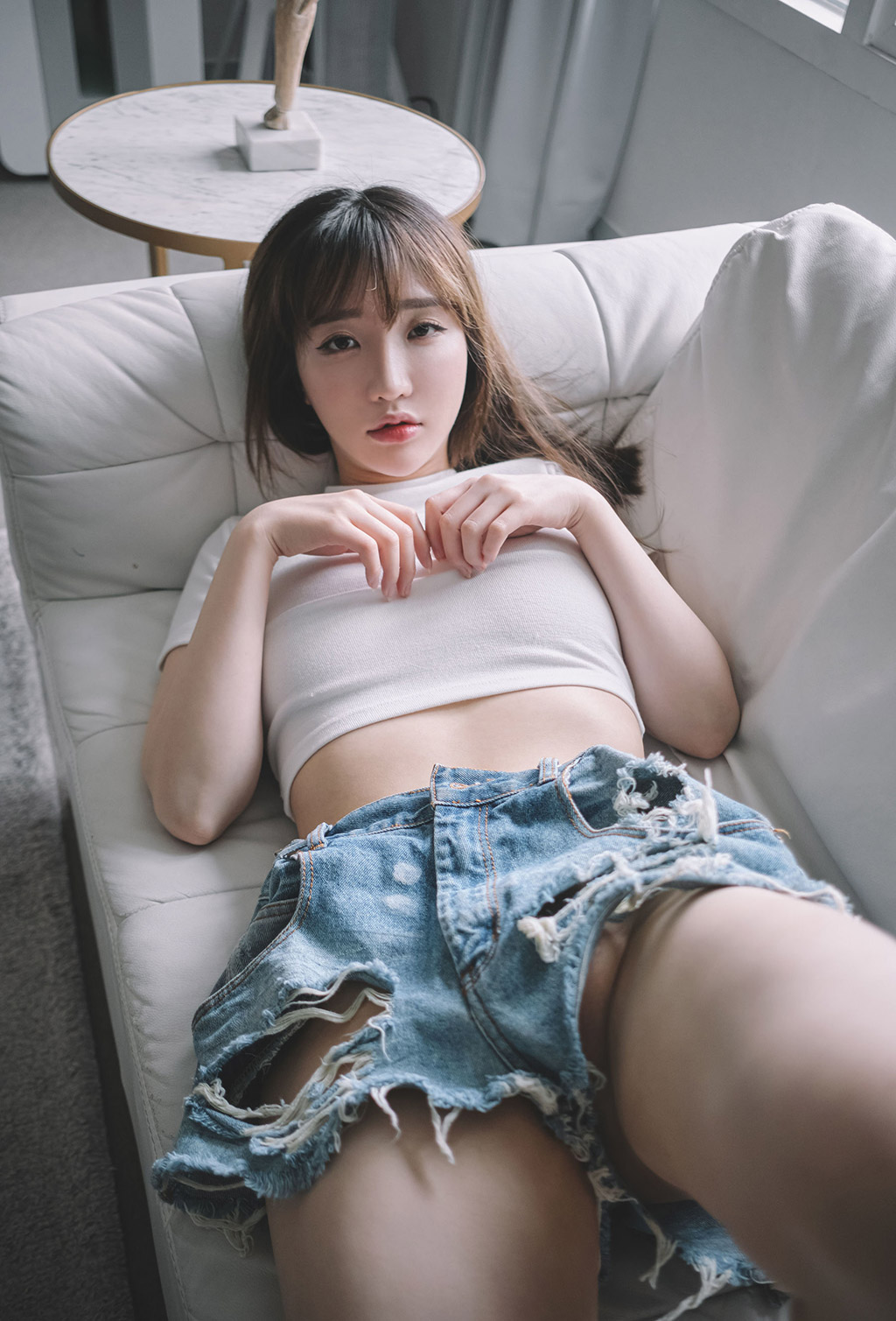 孫樂樂情趣透视装热裤背心