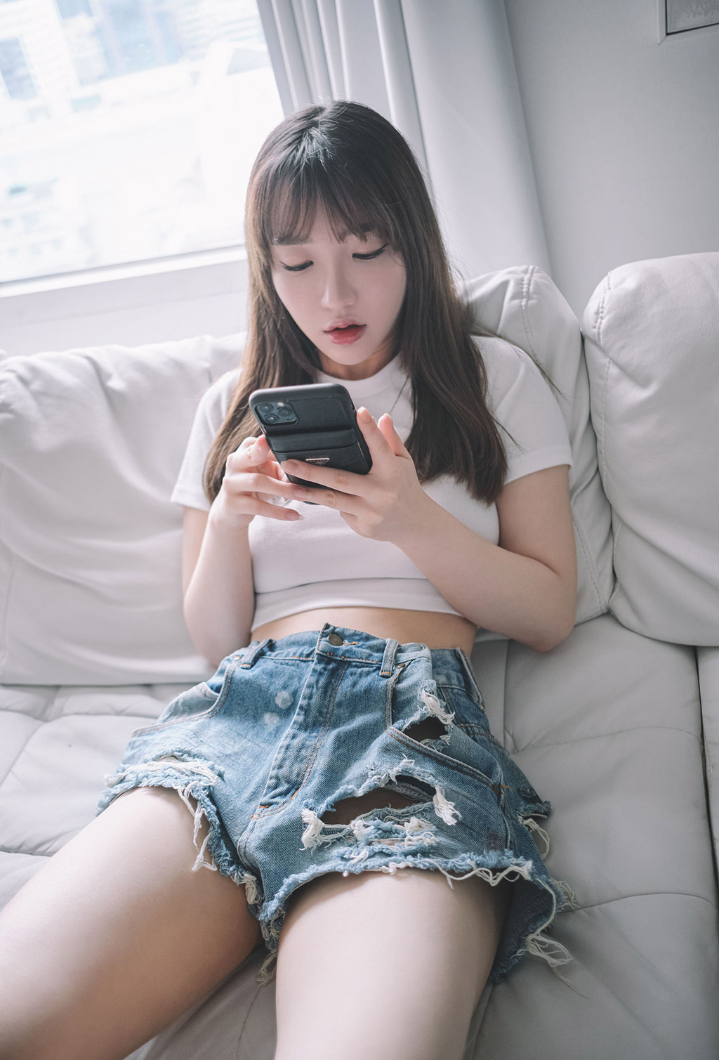 孫樂樂情趣透视装热裤背心