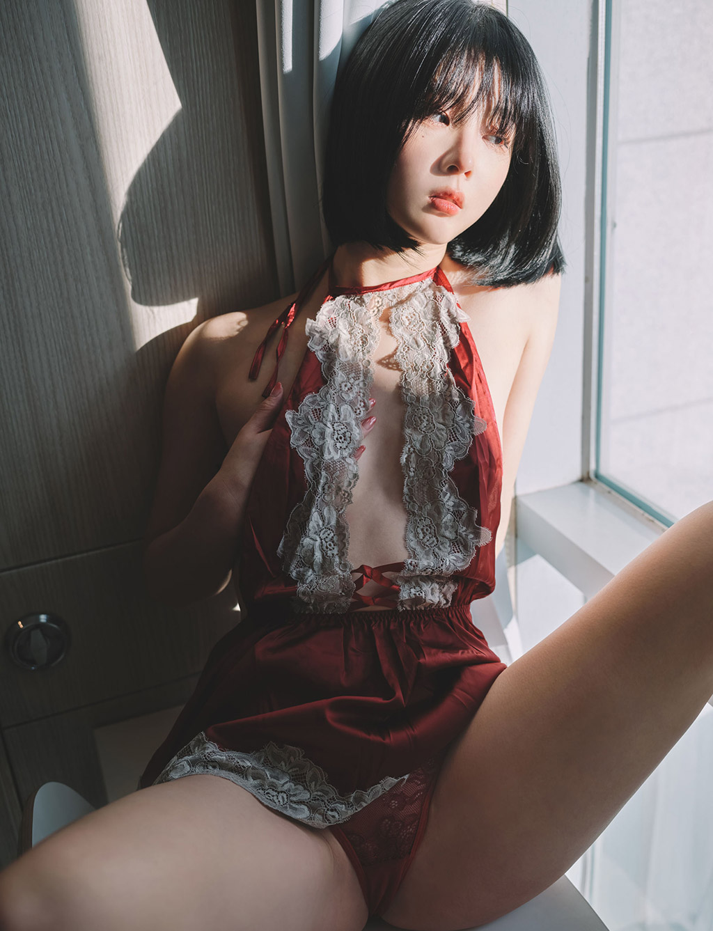 Jangjoo性感厨娘镂空围裙血脉喷张