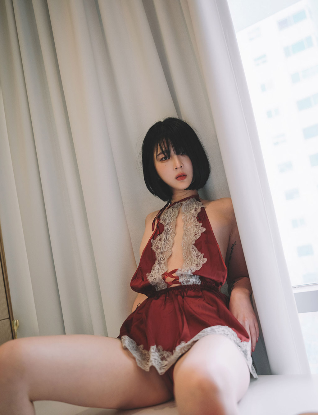 Jangjoo性感厨娘镂空围裙血脉喷张