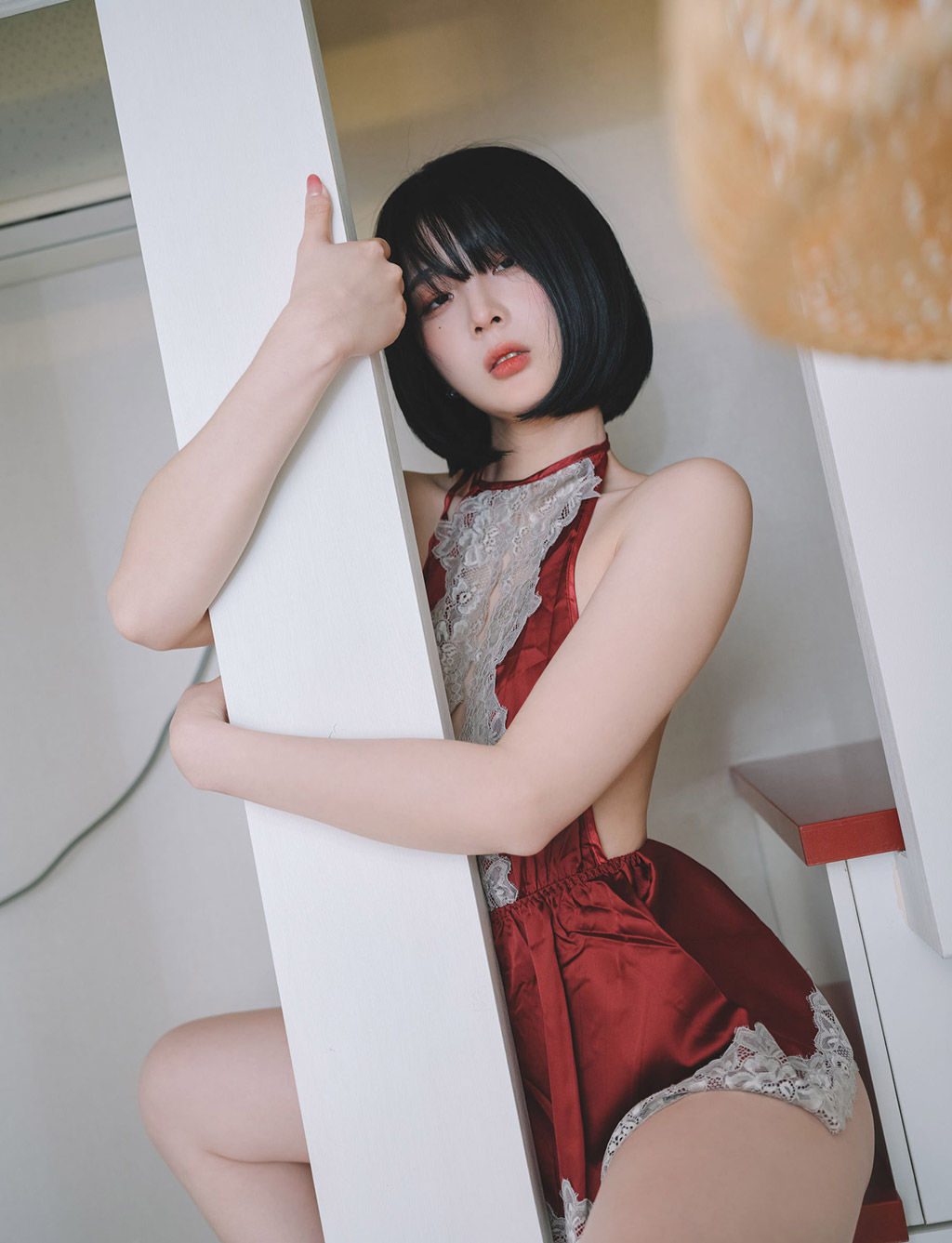 Jangjoo性感厨娘镂空围裙血脉喷张