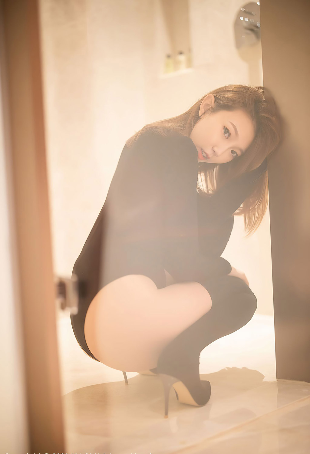 冯木木LRIS黑色的魅惑连体衣