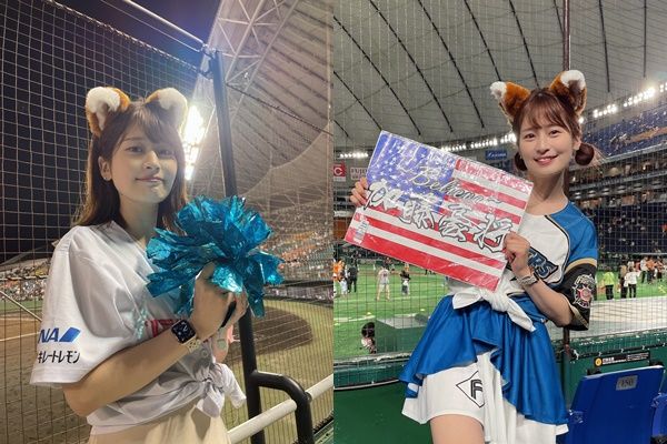 日本火腿正妹球迷常上镜头 达人一秒神出：是「G罩杯超凶女演员」