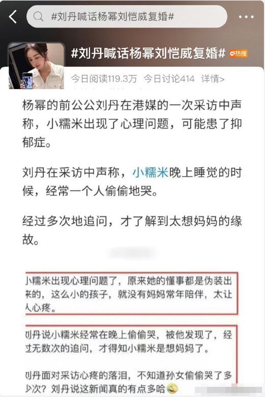 从不提及刘恺威和小糯米遭质疑 杨幂表态
