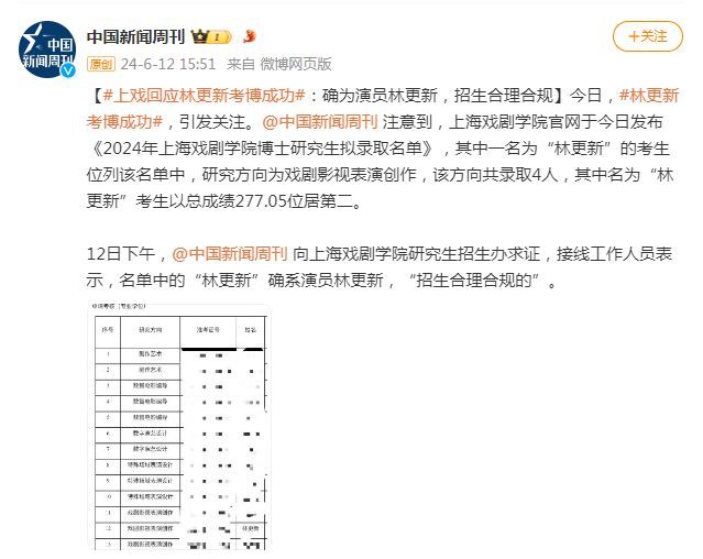 林更新考博成功 赵丽颖疑隔空送祝福