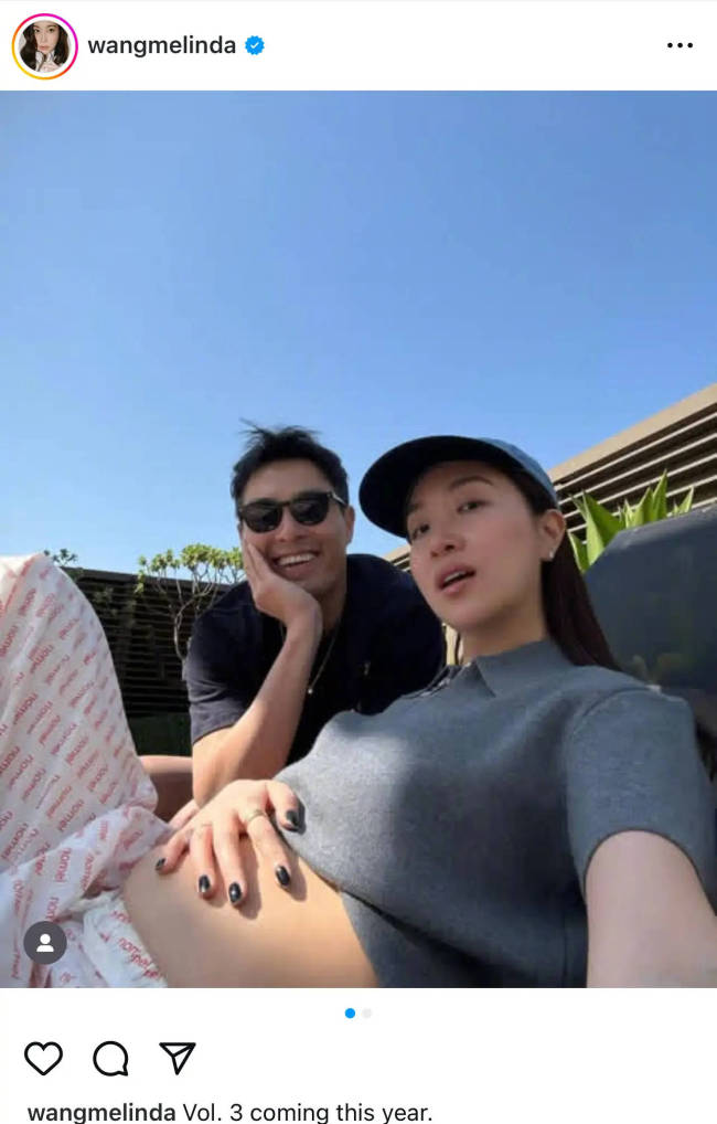 杨祐宁老婆王咏颖官宣三胎 两人亲密贴贴笑容幸福