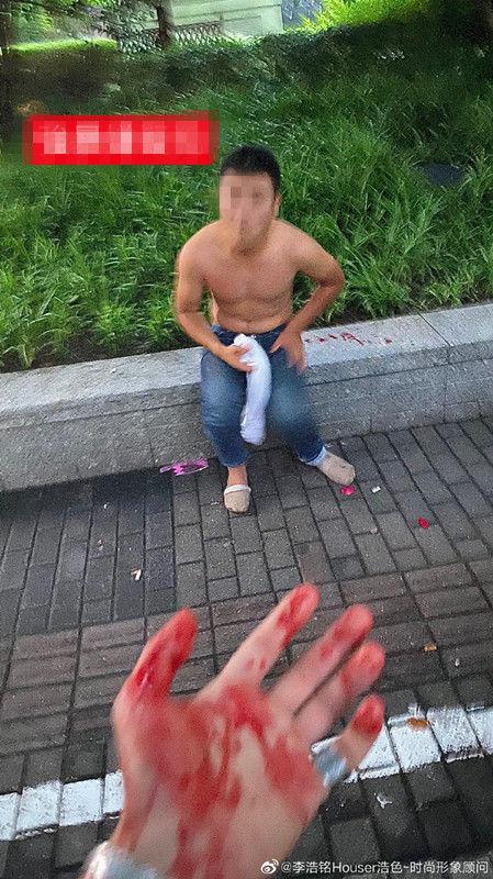 (受访者供图 施暴男子)