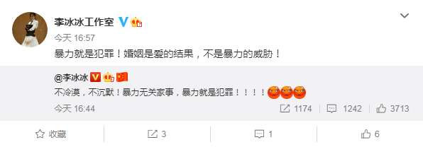 李冰冰为拉姆事件发声:暴力无关家事,暴力就是犯罪