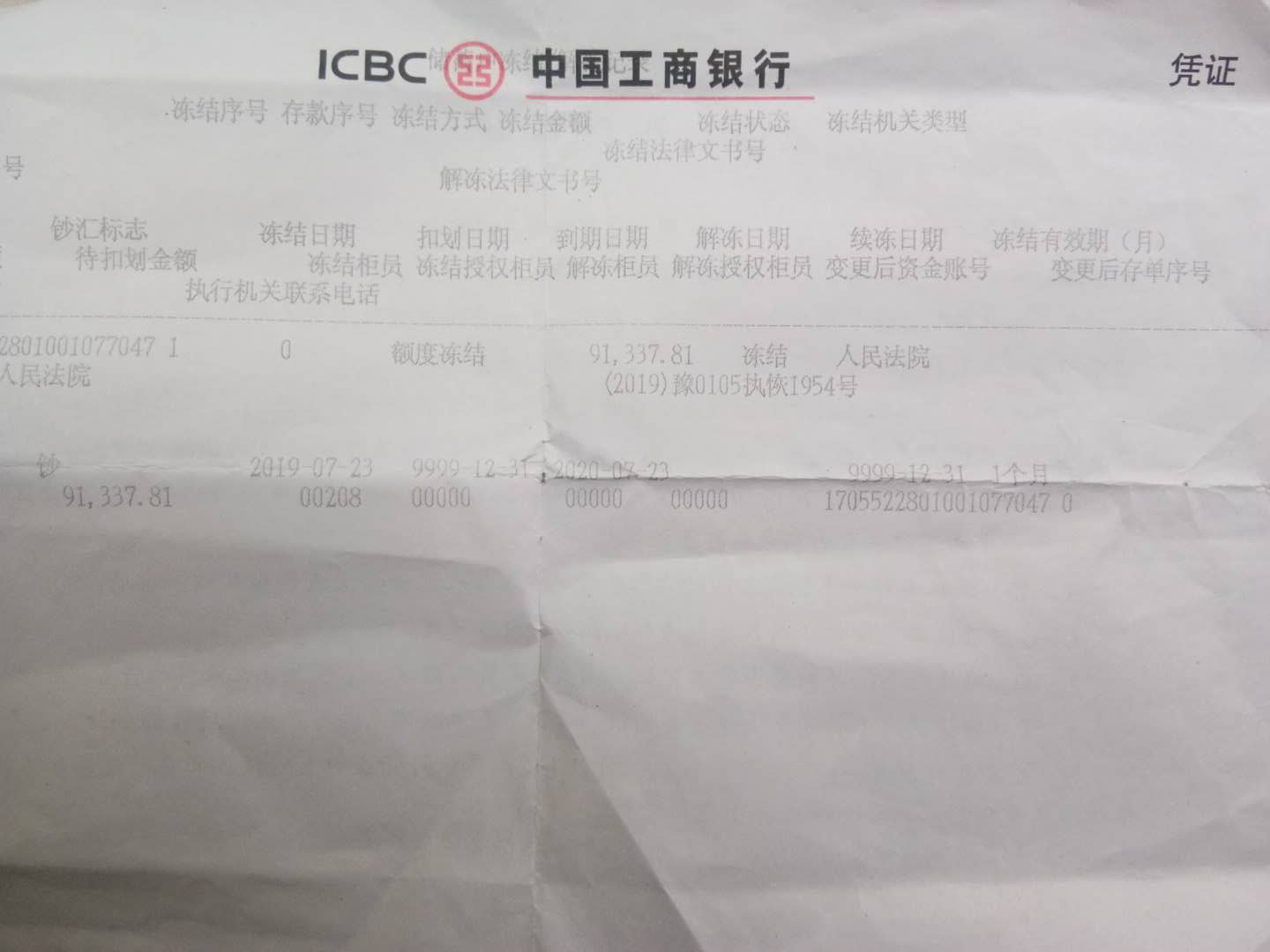 河南七旬老人疑“被股东”惹官司 9万多元被法院执行