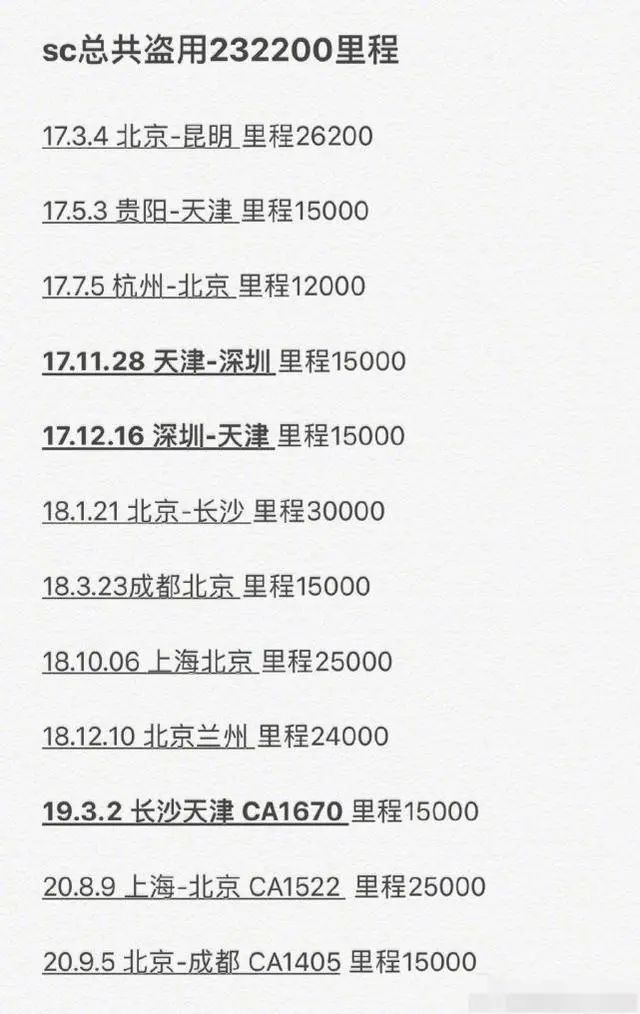 知名男星被曝航班里程被盗刷3年!航司回应