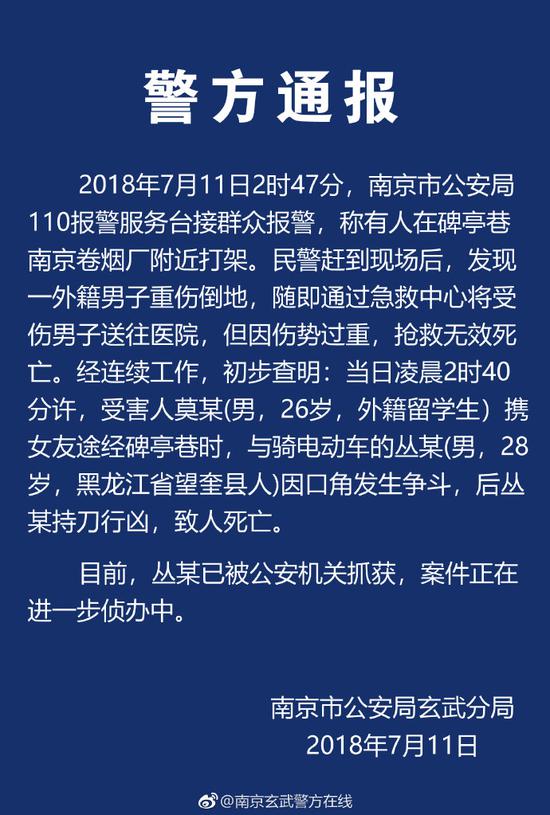 警方通告。
