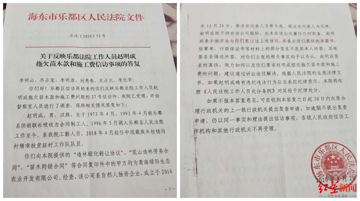 青海植树造林"骗局"?包工头植树1.5万亩 亏了800万元
